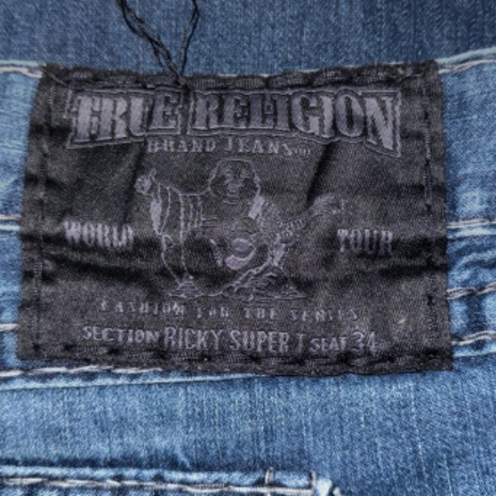 True Religion Relaxed Fit Denim Jeans Men’s 44 - Picture 3 of 14